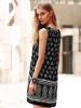 Stylish Scoop Neck Sleeveless Tribal Print