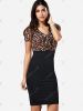 Stylish Leopard Print V-Neck Bodycon Dress