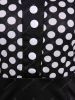 Stylish Women's V-Neck Long Sleeve Polka Dot Bodycon Dress