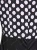 Stylish Women's V-Neck Long Sleeve Polka Dot Bodycon Dress