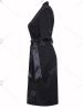 Brief Pure Color Ruched Slimming Dress