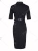 Brief Pure Color Ruched Slimming Dress
